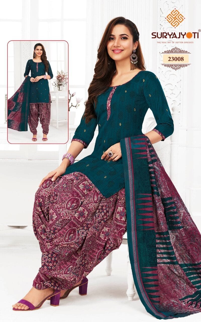Patiala Kudi Vol 23 Suryajyoti Wholesale Cotton Dress Material
