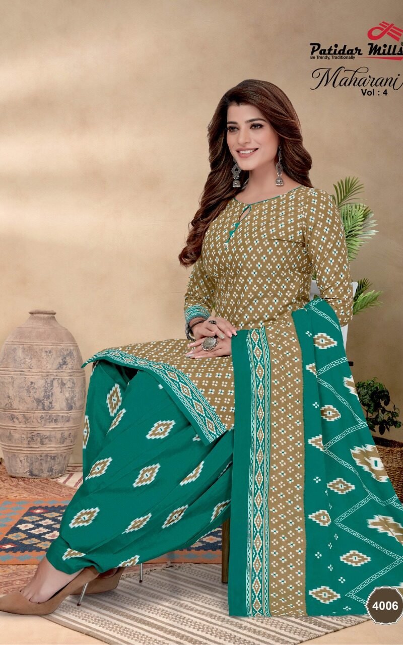 Patidar Maharani Vol 4 Wholesale Cotton Dress Material