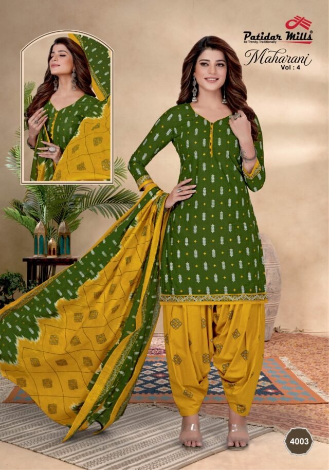 Patidar Maharani Vol 4 Wholesale Cotton Dress Material