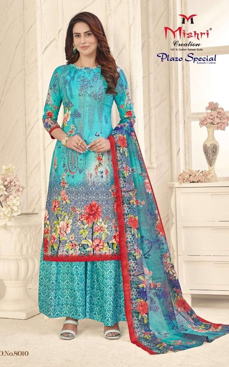 Plazo Special Vol 8 Mishri Wholesale Cotton Dress Material
