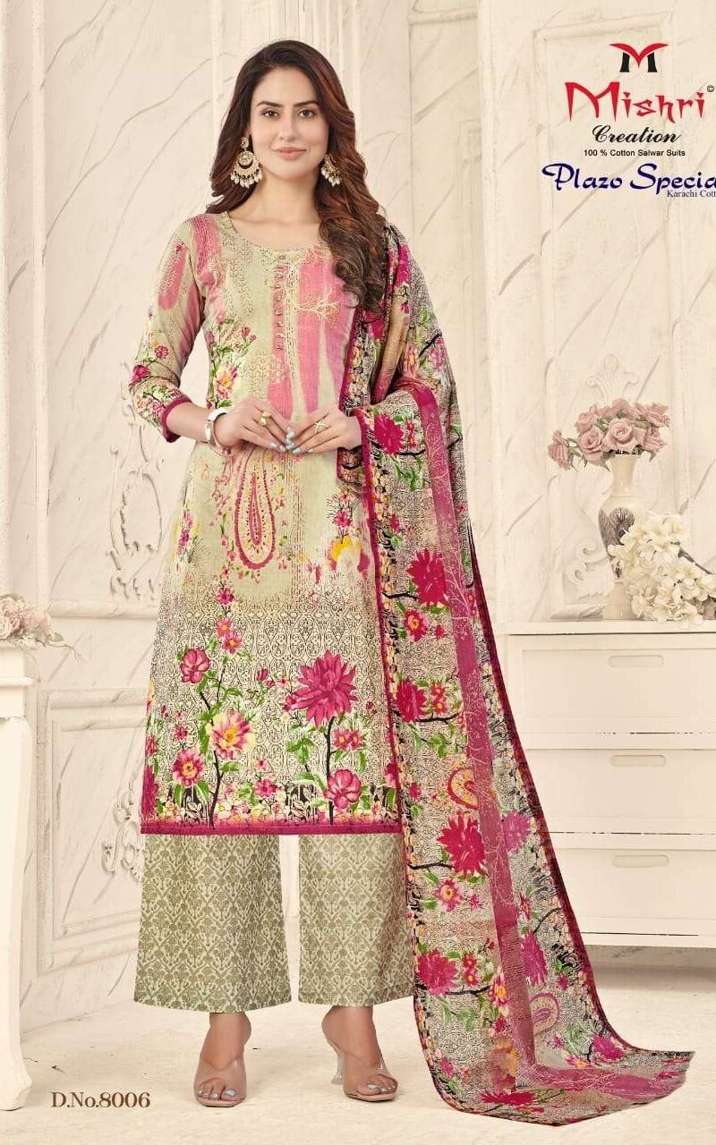 Plazo Special Vol 8 Mishri Wholesale Cotton Dress Material