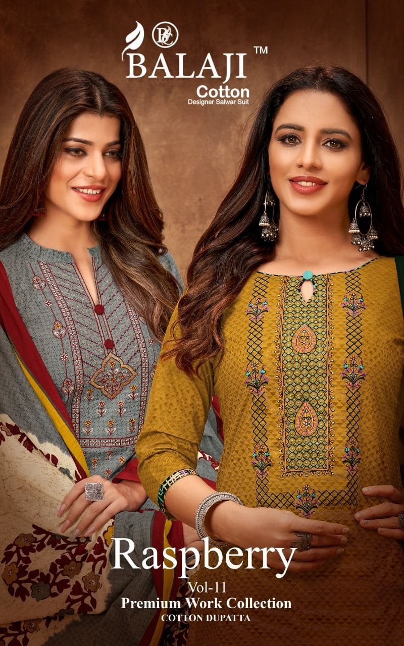 Raspberry Vol 11 Balaji Cotton Wholesale Cotton Dress Material