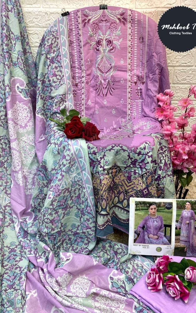 Reet Ramsa Lawn Collection Vol 1 Pakistani Salwar Suits