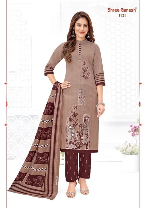 Samaiyra Vol 9 Shree Ganesh Wholesale Cotton Dress Material