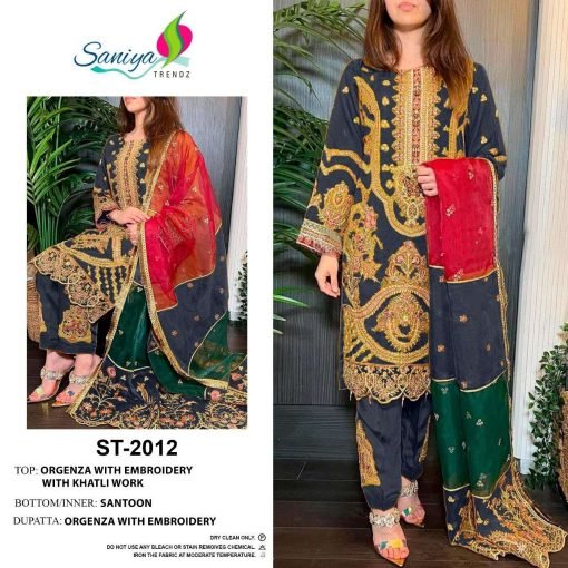 Saniya Trendz St 2012 Hit Colour Pakistani Salwar Suits