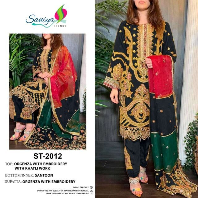 Saniya Trendz St 2012 Hit Colour Pakistani Salwar Suits