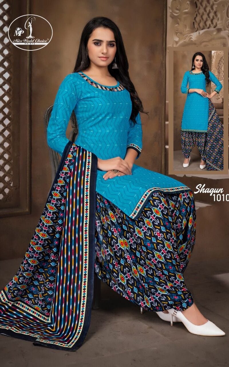 Shagun Vol 1 Miss World Wholesale Cotton Dress Material