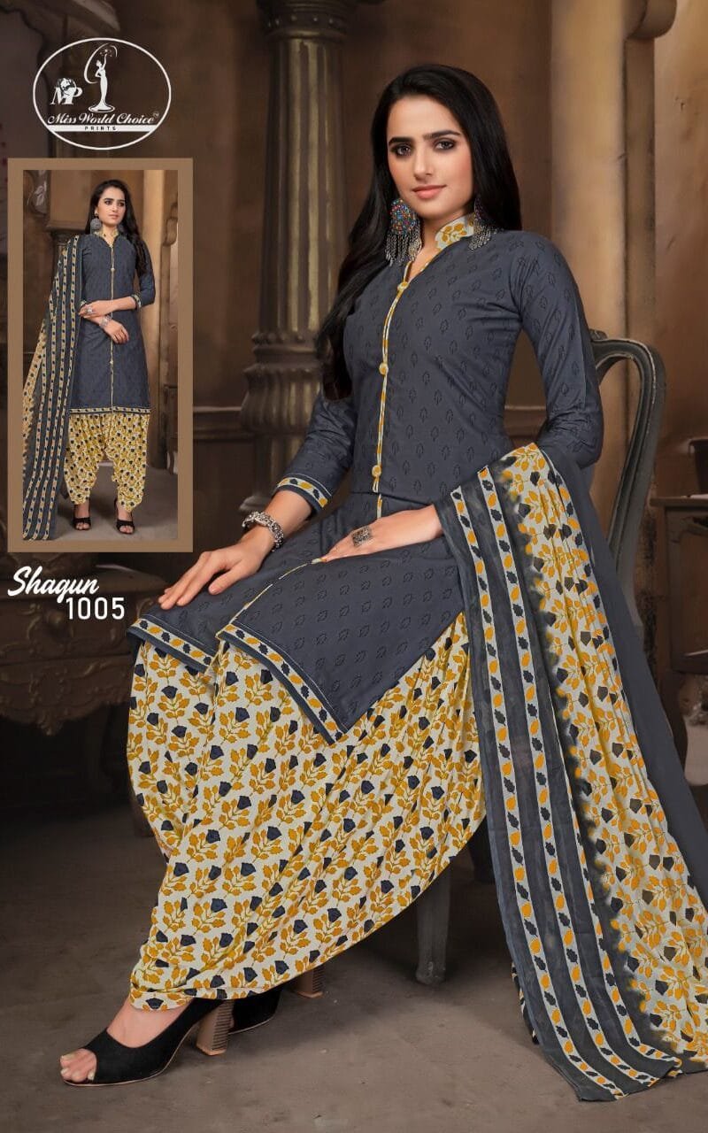 Shagun Vol 1 Miss World Wholesale Cotton Dress Material