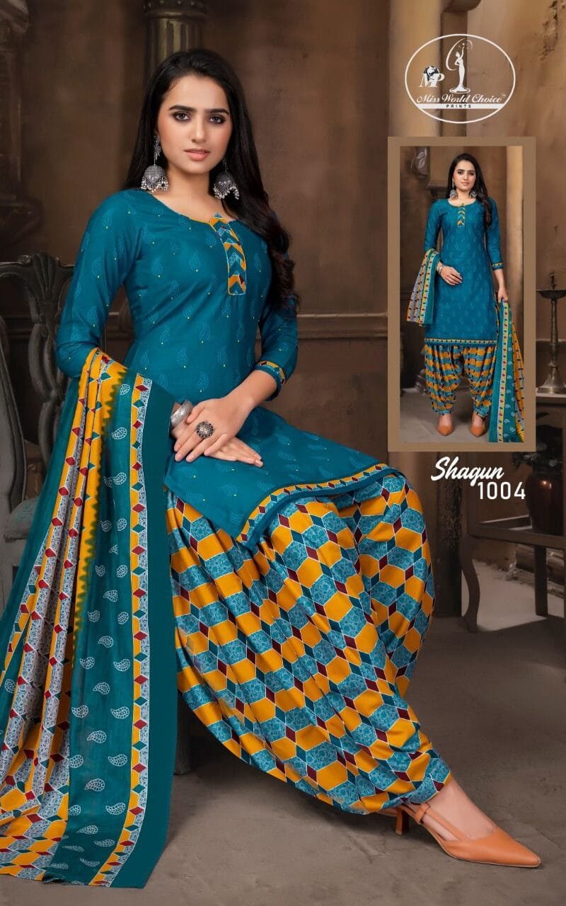 Shagun Vol 1 Miss World Wholesale Cotton Dress Material