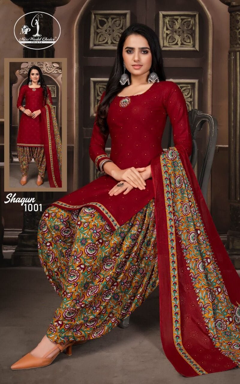 Shagun Vol 1 Miss World Wholesale Cotton Dress Material