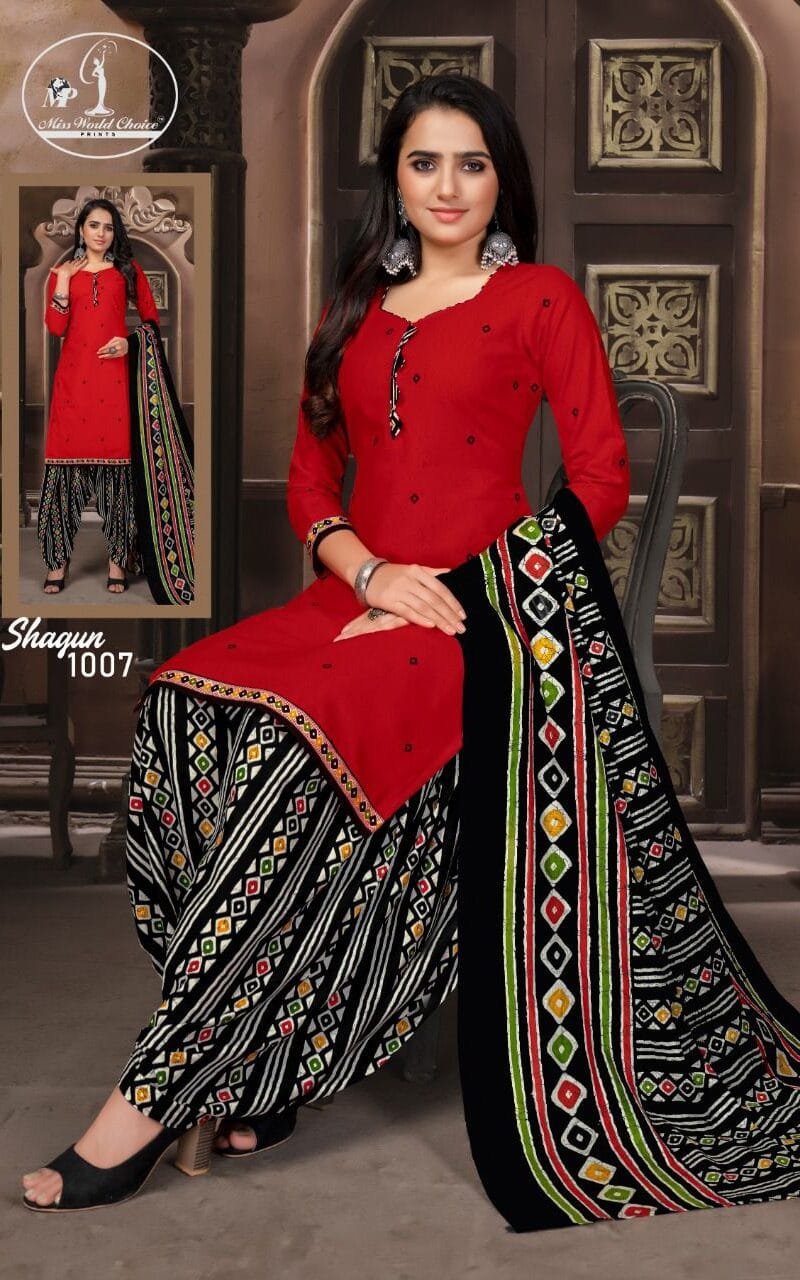 Shagun Vol 1 Miss World Wholesale Cotton Dress Material