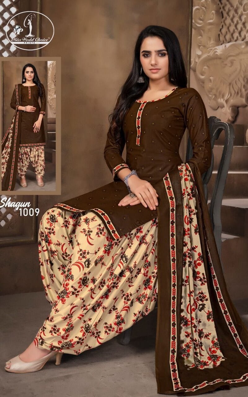 Shagun Vol 1 Miss World Wholesale Cotton Dress Material