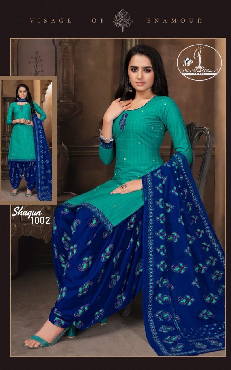 Shagun Vol 1 Miss World Wholesale Cotton Dress Material