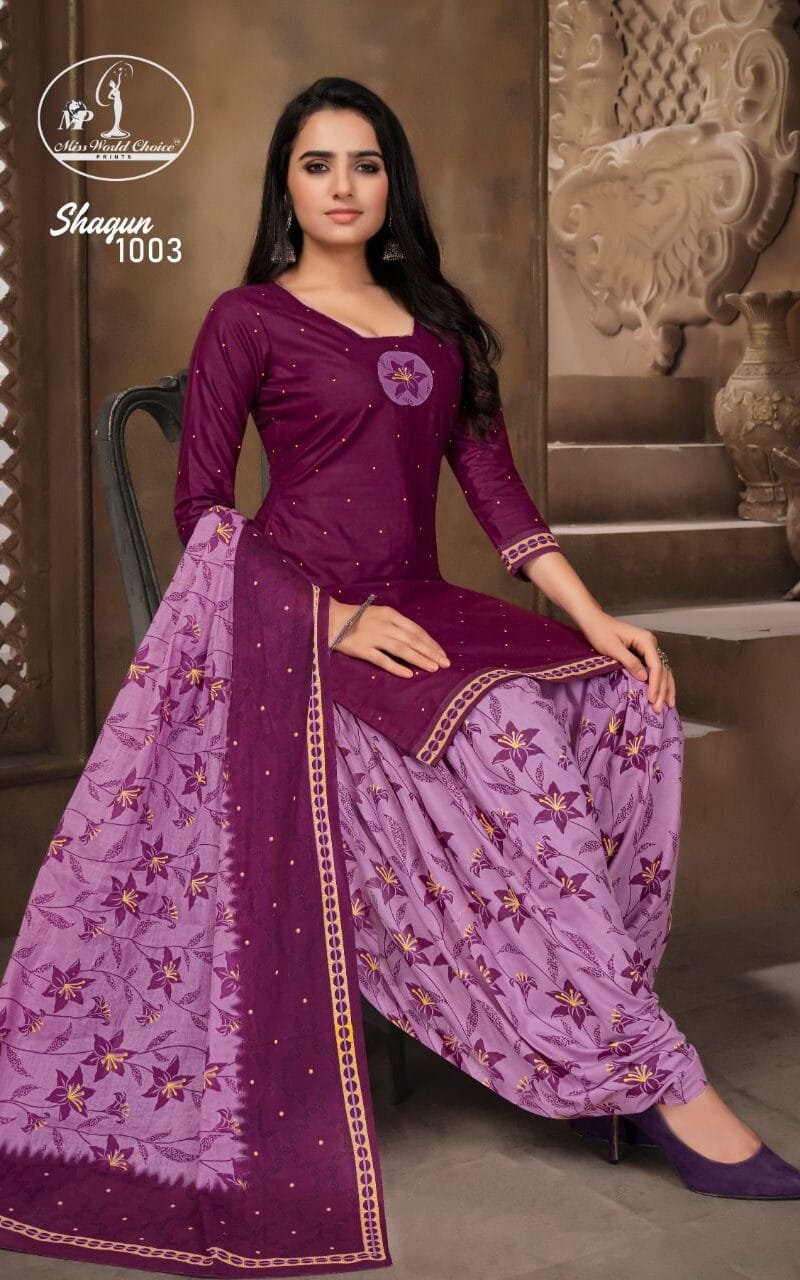 Shagun Vol 1 Miss World Wholesale Cotton Dress Material