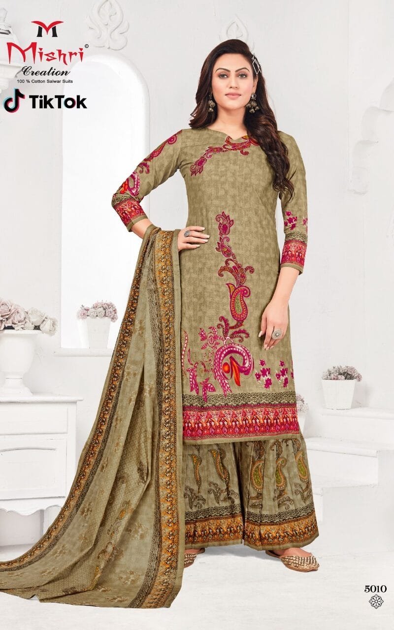 Tik Tok Vol 5 Mishri Creation Wholesale Cotton Dress Material