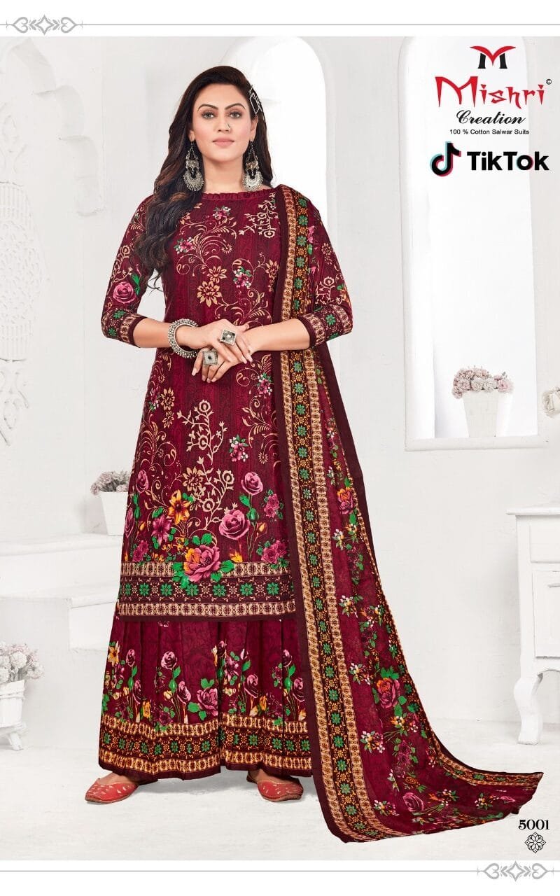 Tik Tok Vol 5 Mishri Creation Wholesale Cotton Dress Material