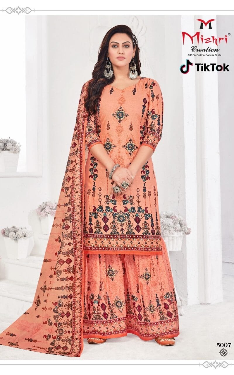 Tik Tok Vol 5 Mishri Creation Wholesale Cotton Dress Material