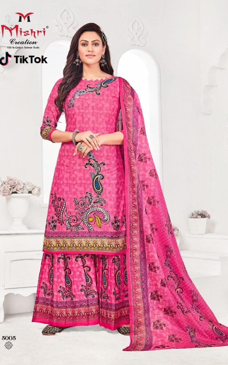 Tik Tok Vol 5 Mishri Creation Wholesale Cotton Dress Material