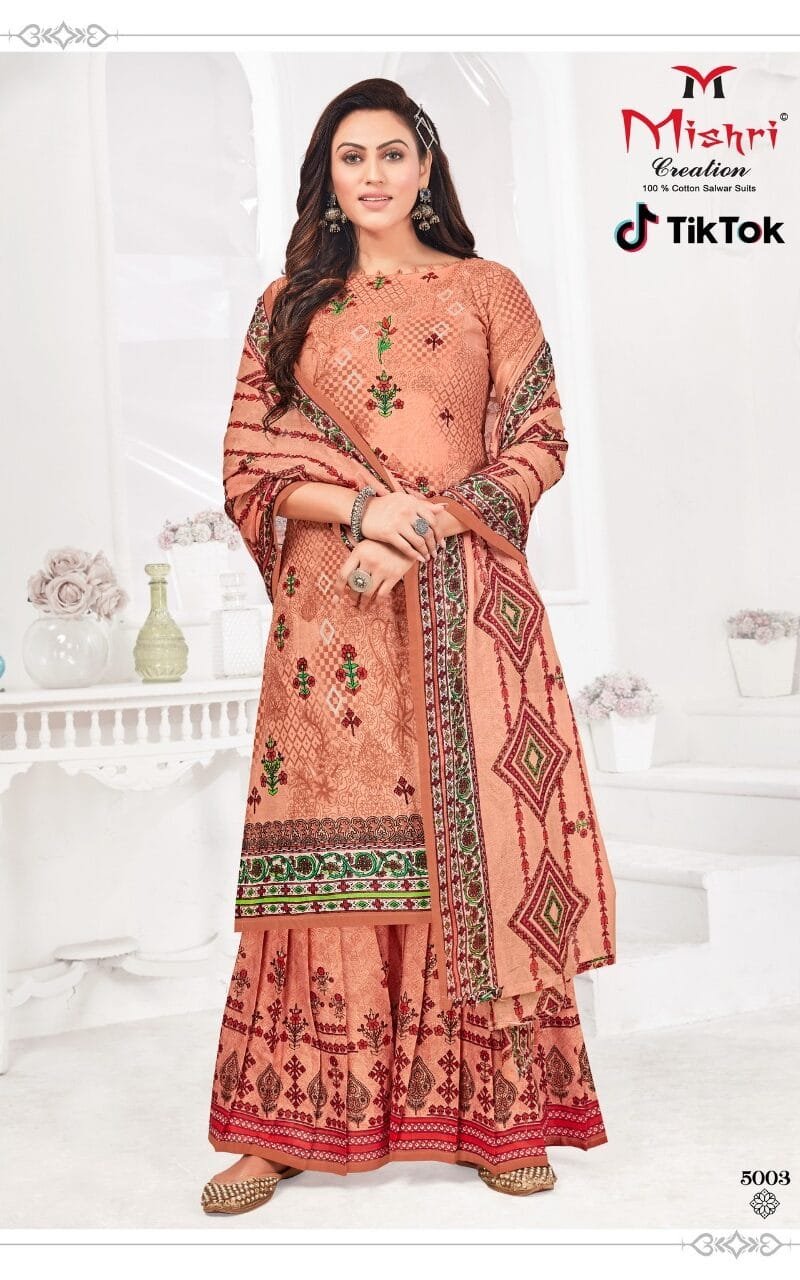 Tik Tok Vol 5 Mishri Creation Wholesale Cotton Dress Material