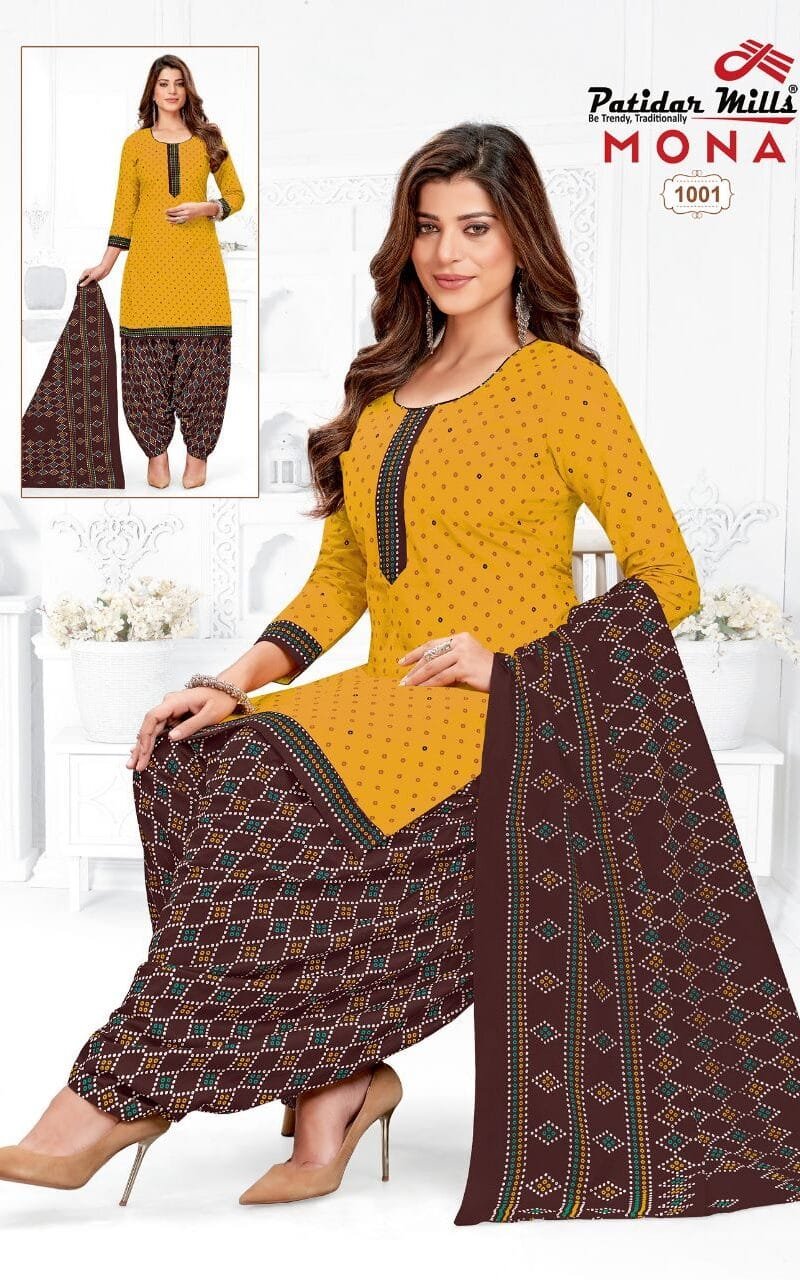 Mona Vol 1 Patidar Wholesale Cotton Dress Material