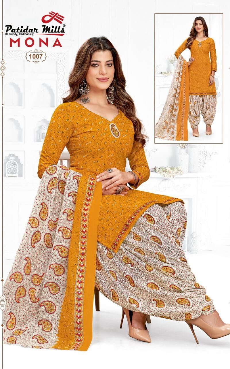 Mona Vol 1 Patidar Wholesale Cotton Dress Material