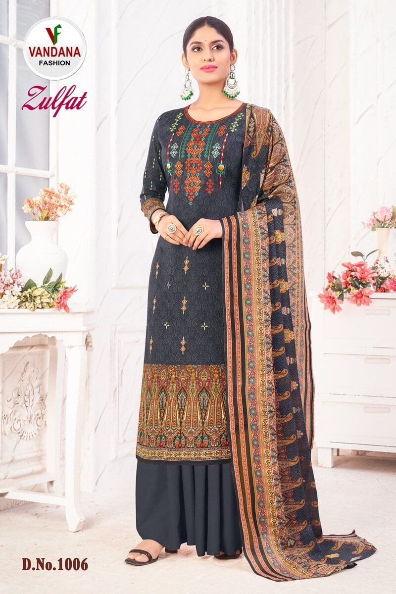 Zulfat Vol 1 Vandana Fashion Wholesale Cotton Dress Material