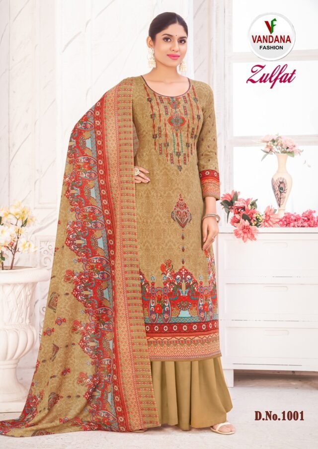 Zulfat Vol 1 Vandana Fashion Wholesale Cotton Dress Material