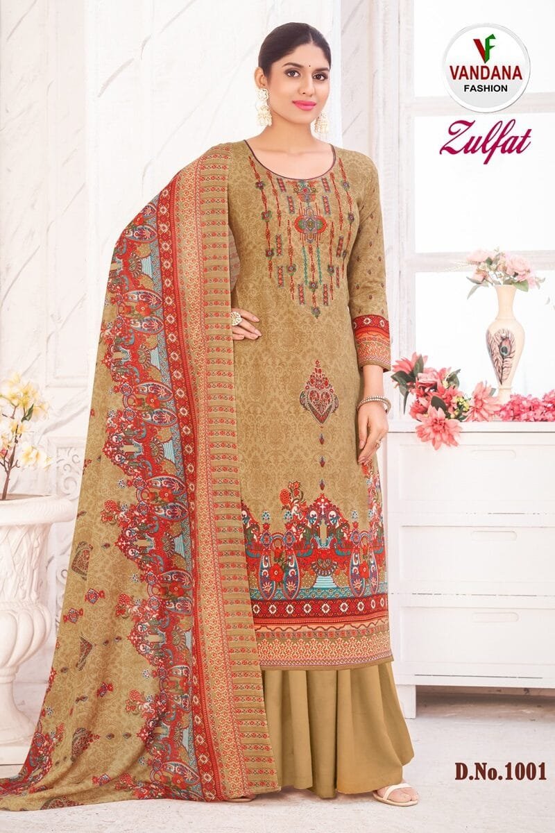 Zulfat Vol 1 Vandana Fashion Wholesale Cotton Dress Material