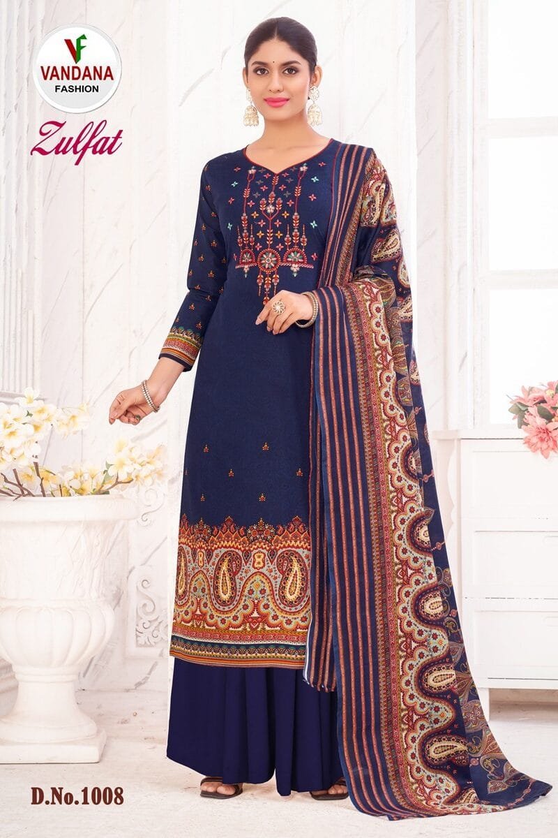 Zulfat Vol 1 Vandana Fashion Wholesale Cotton Dress Material