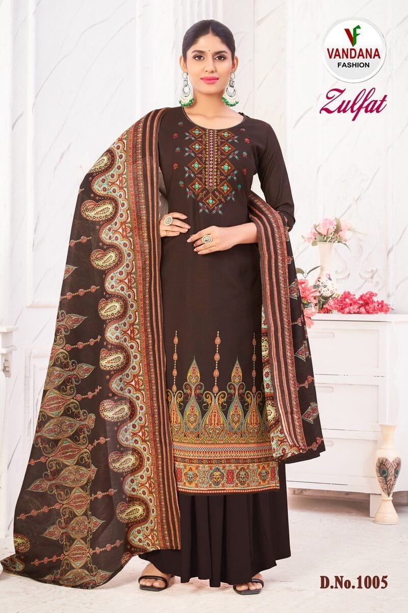 Zulfat Vol 1 Vandana Fashion Wholesale Cotton Dress Material