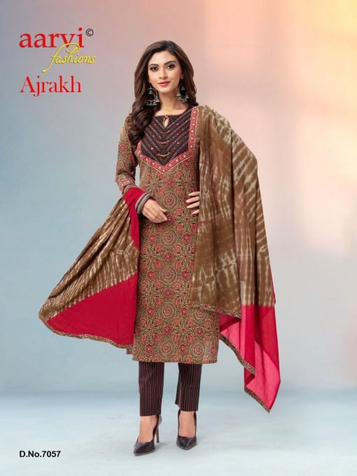 Ajrakh Vol 1 Aarvi Fashion Readymade Wholesale Collection