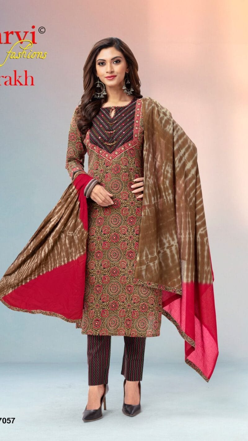 Ajrakh Vol 1 Aarvi Fashion Readymade Wholesale Collection
