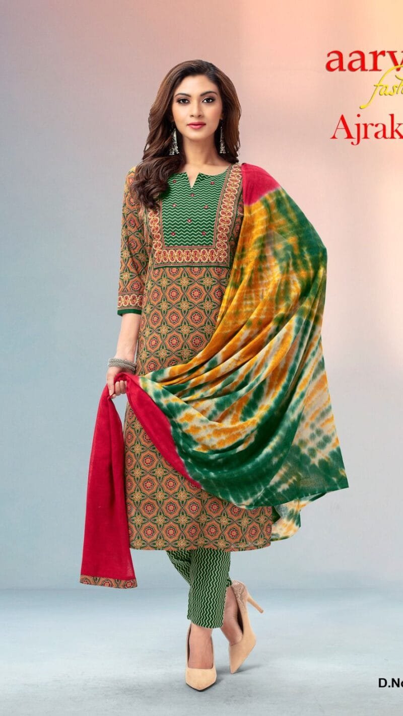 Ajrakh Vol 1 Aarvi Fashion Readymade Wholesale Collection