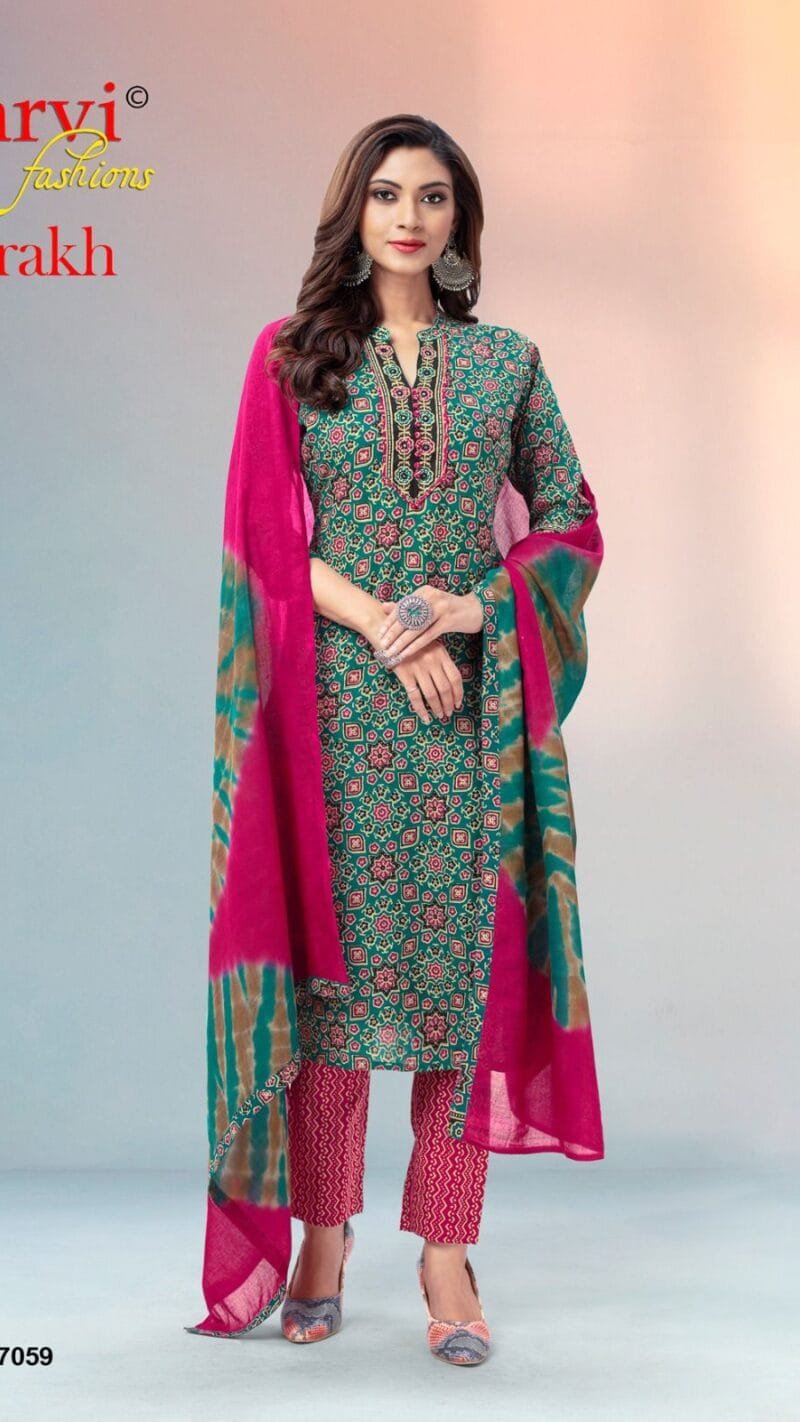 Ajrakh Vol 1 Aarvi Fashion Readymade Wholesale Collection