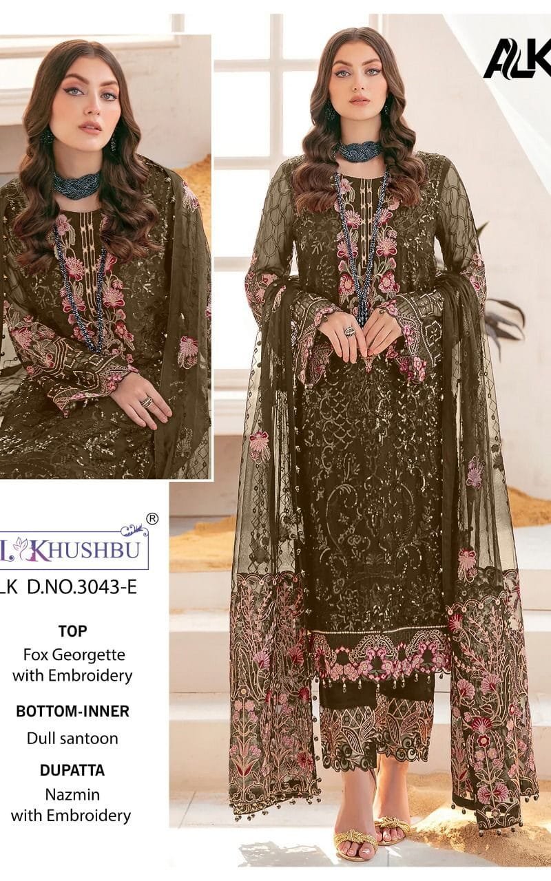 Al Khushbu 3043 Wholesale Pakistani Salwar Suits