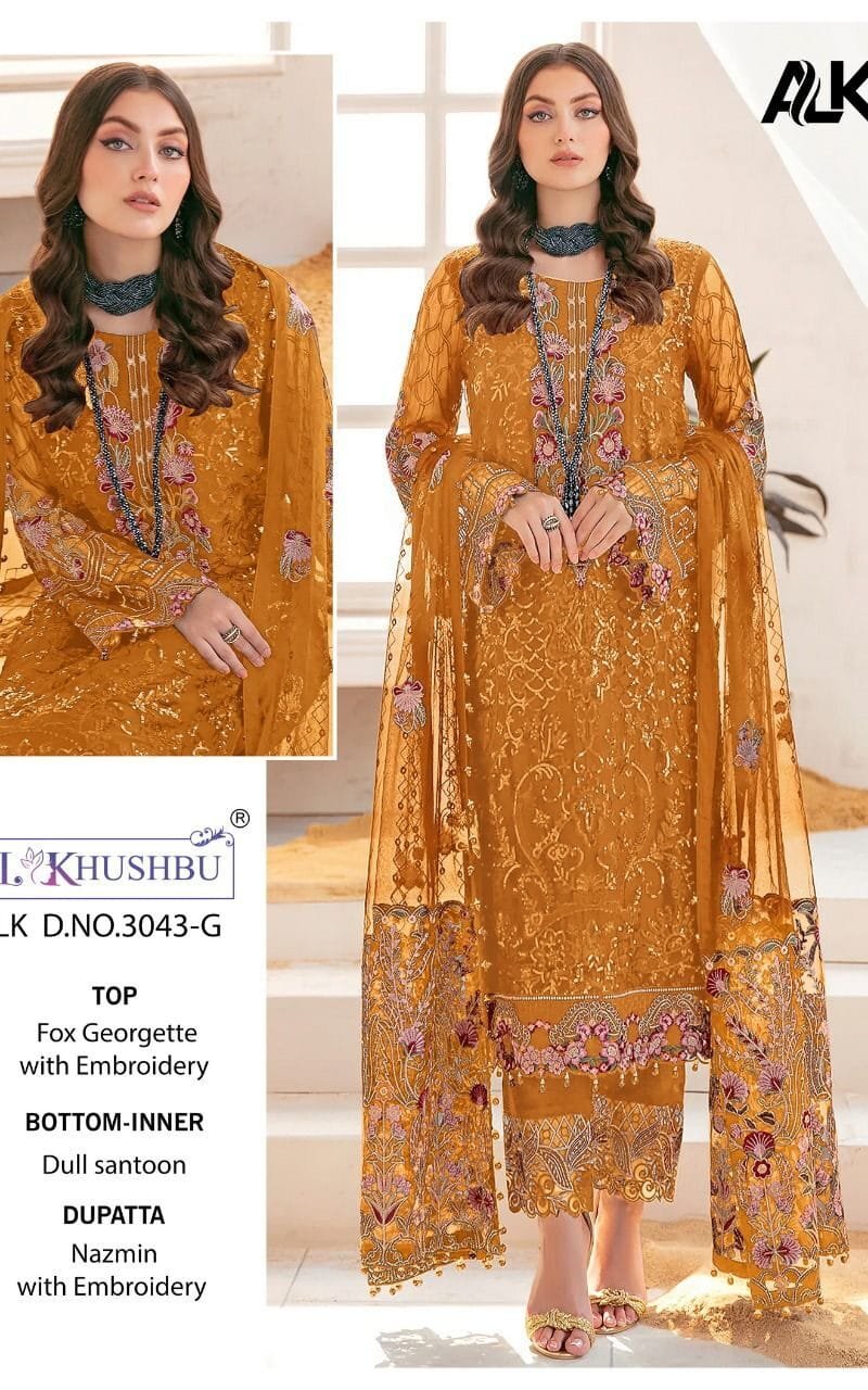 Al Khushbu 3043 Wholesale Pakistani Salwar Suits