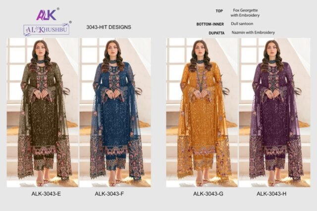 Al Khushbu 3043 Wholesale Pakistani Salwar Suits