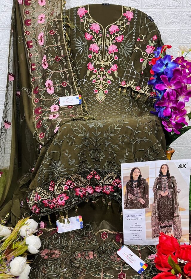 Al Khushbu 3043 Wholesale Pakistani Salwar Suits
