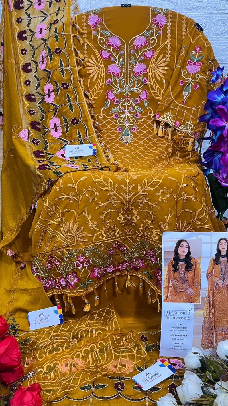 Al Khushbu 3043 Wholesale Pakistani Salwar Suits