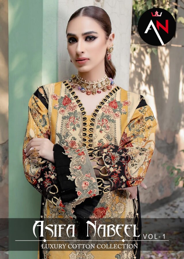 Asifa Nabeel Vol 1 Wholesale Cotton Dress Material