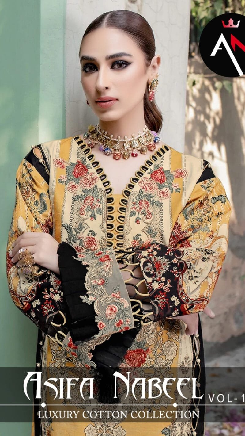 Asifa Nabeel Vol 1 Wholesale Cotton Dress Material
