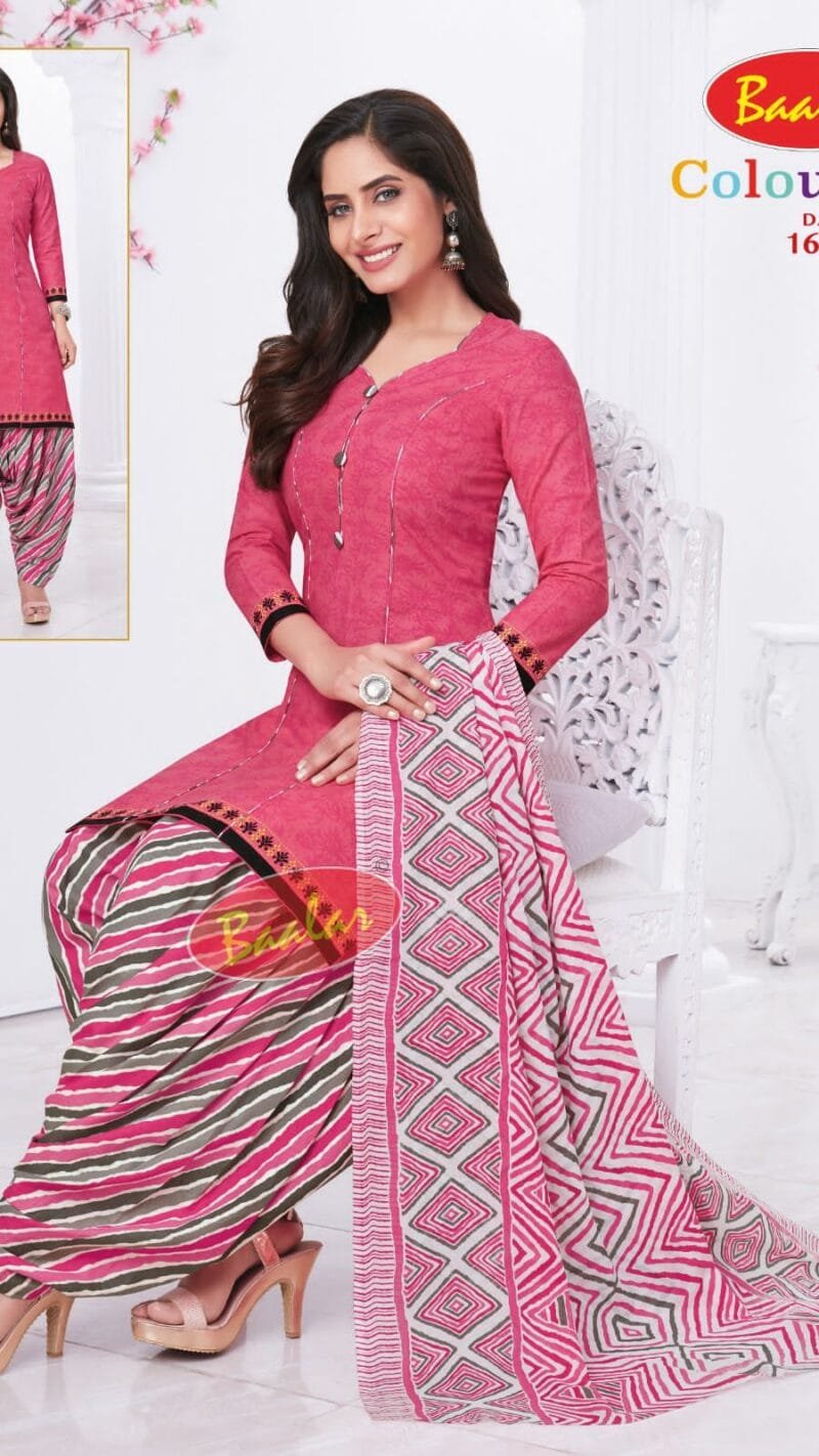 Baalar Colourful Vol 16 Wholesale Cotton Dress Material