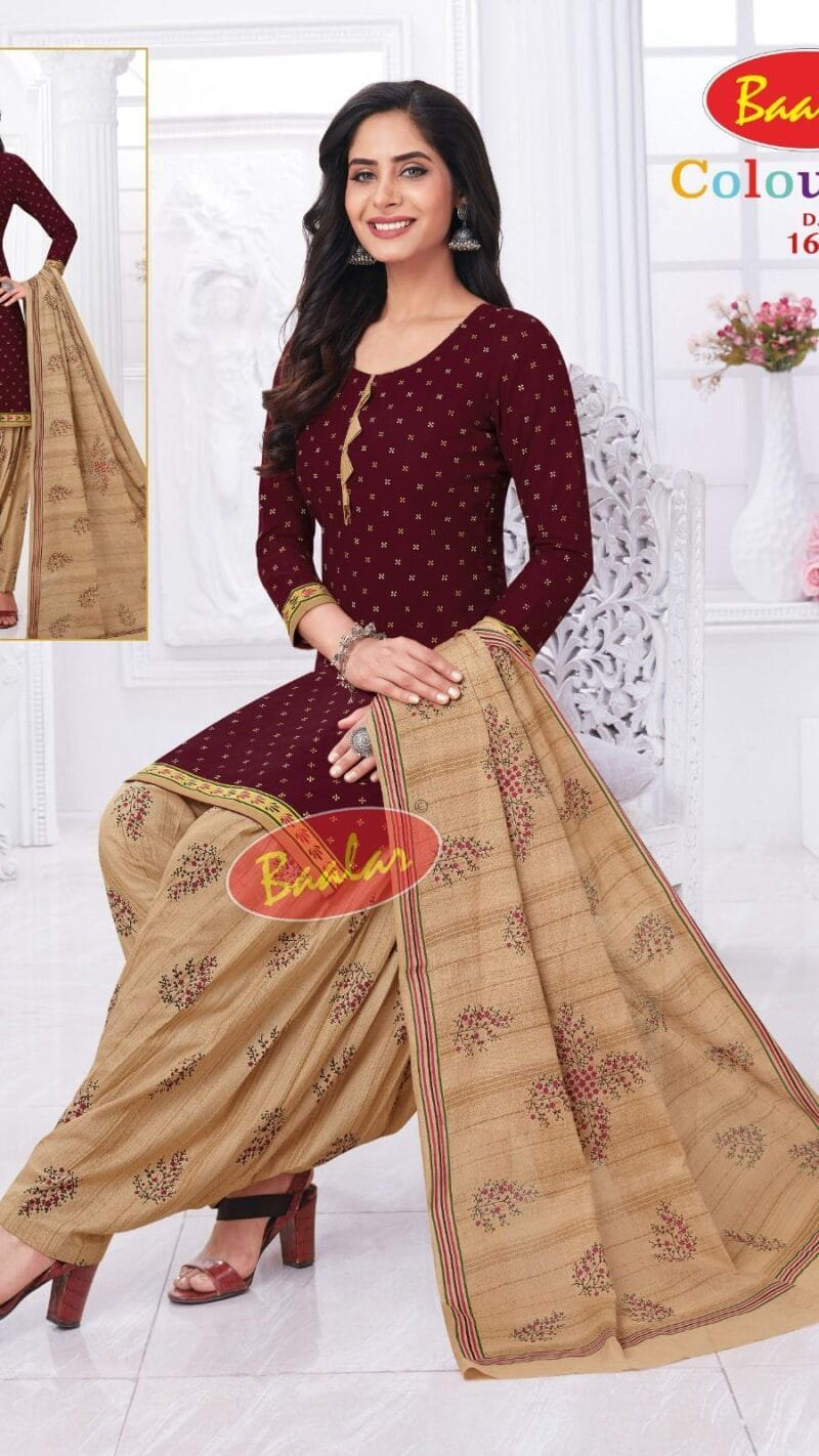 Baalar Colourful Vol 16 Wholesale Cotton Dress Material
