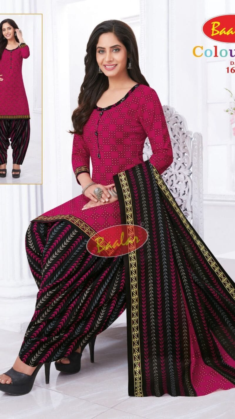 Baalar Colourful Vol 16 Wholesale Cotton Dress Material