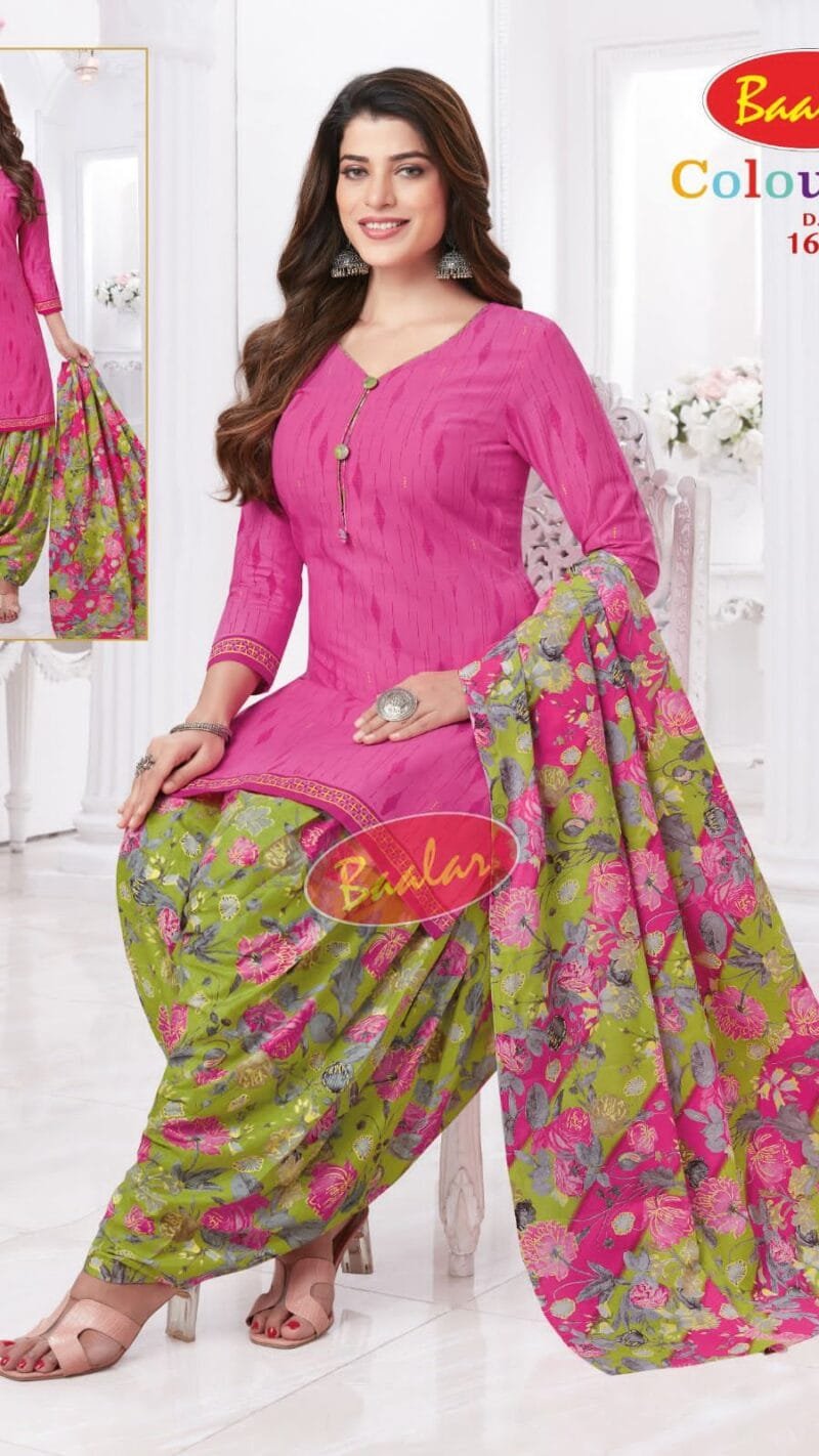 Baalar Colourful Vol 16 Wholesale Cotton Dress Material