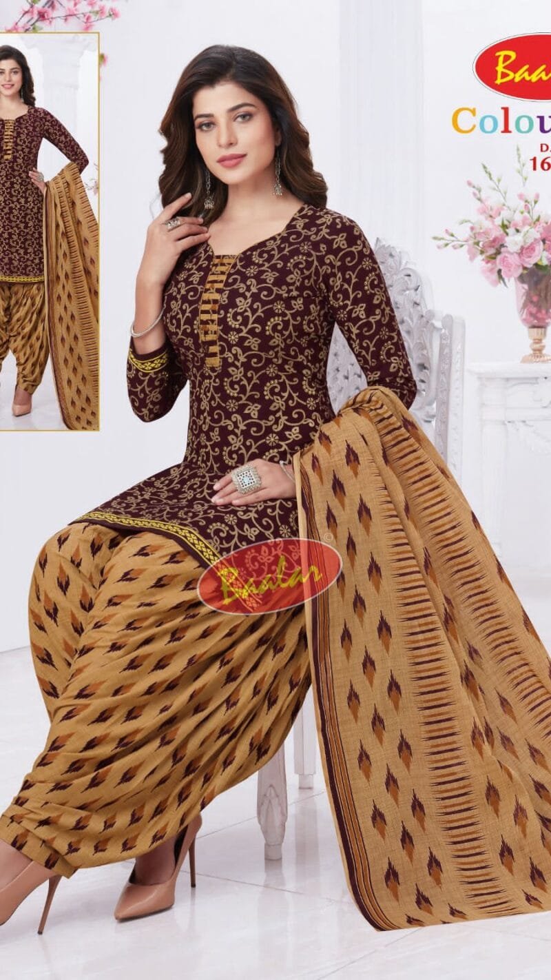 Baalar Colourful Vol 16 Wholesale Cotton Dress Material