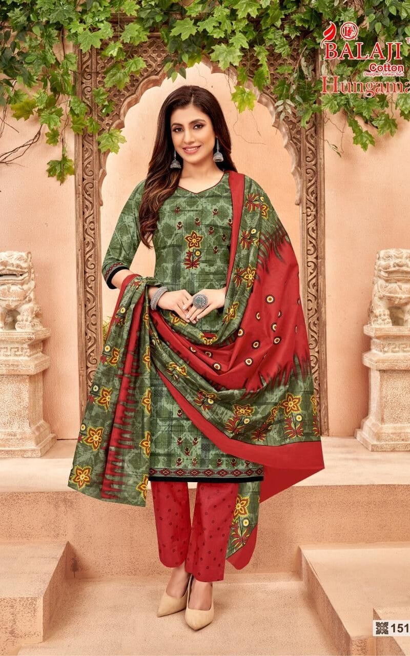 Balaji Hungama Vol 15 Wholesale Cotton Dress Material