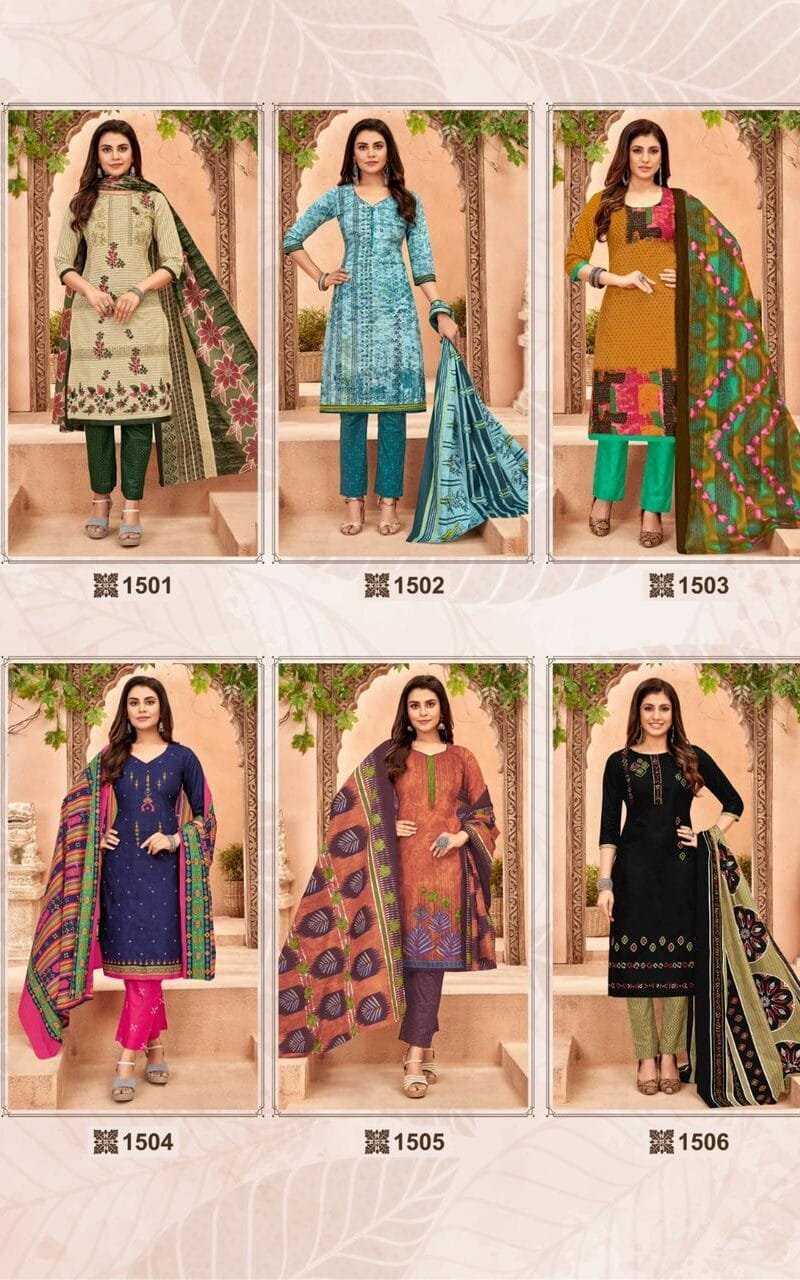 Balaji Hungama Vol 15 Wholesale Cotton Dress Material