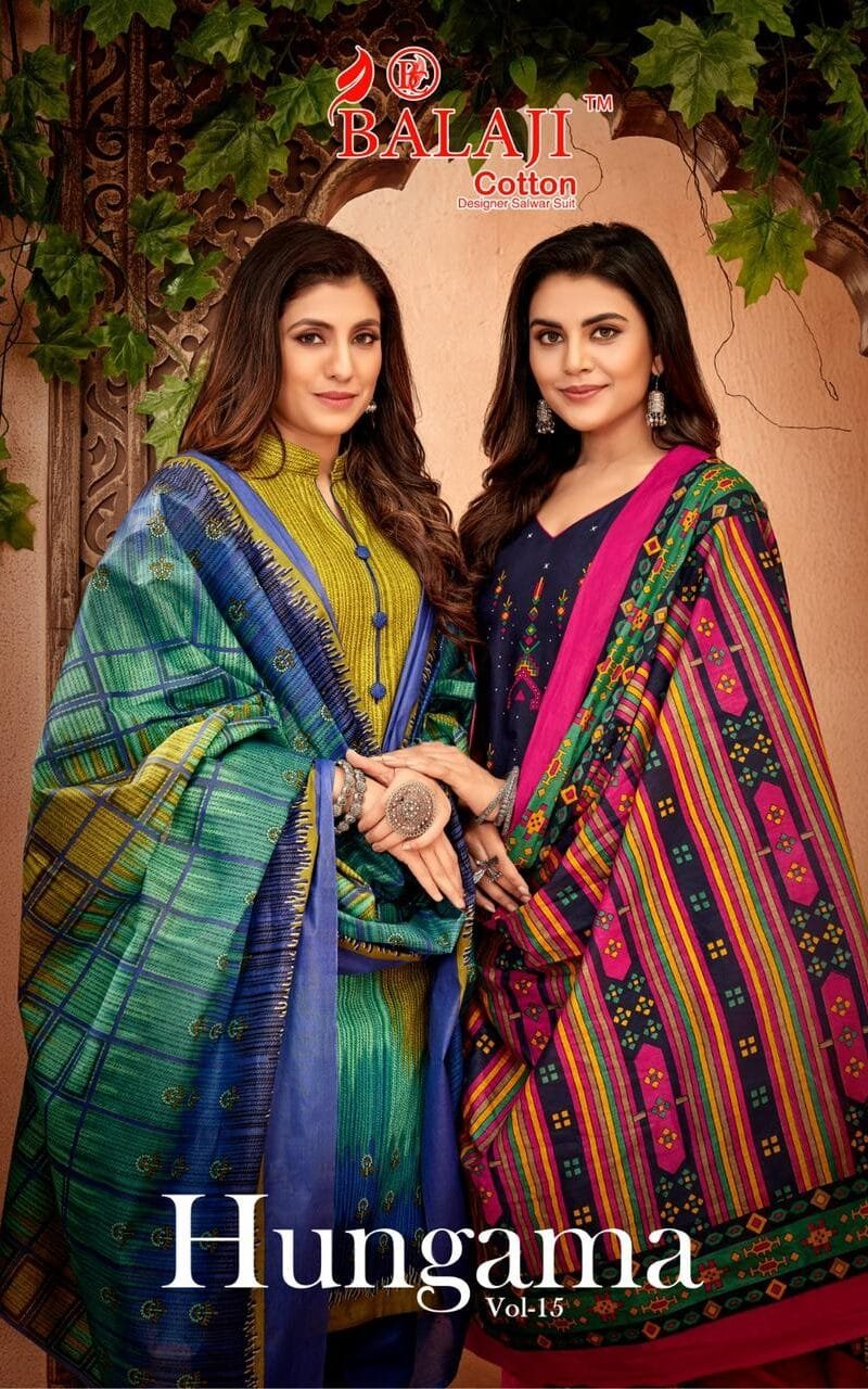 Balaji Hungama Vol 15 Wholesale Cotton Dress Material
