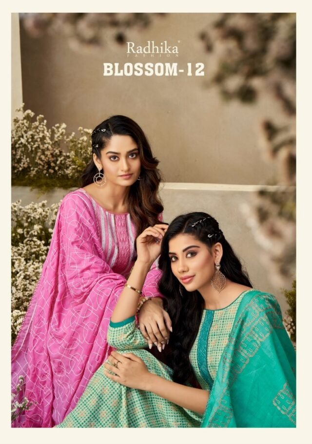 Blossom Vol 12 Azara Radhika Wholesale Cotton Dress Material